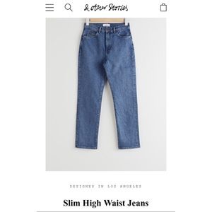 NWT & Other Stories Slim High Waist Jeans